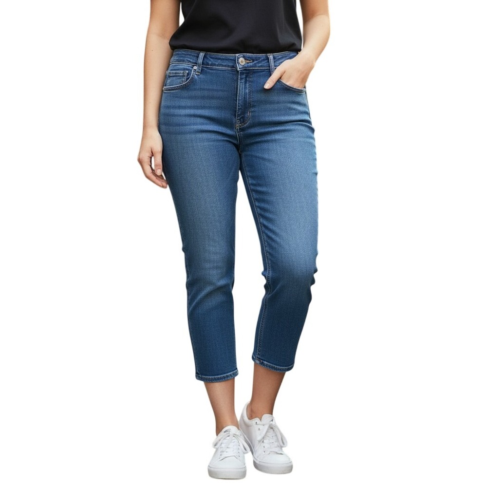 Levis 311 Shaping Skinny Capri Jeans Womens 20W Blue Stellar Stretch Mid Rise